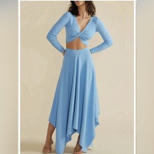 MINKPINK Light Blue Knit Set